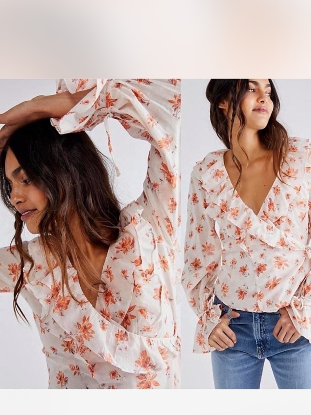 Free People Amanda Ruffle Blouse